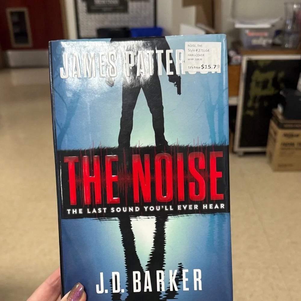 James Patterson 'The Noise' Hardcover Book - Blue and Red - Picture 1 of 6